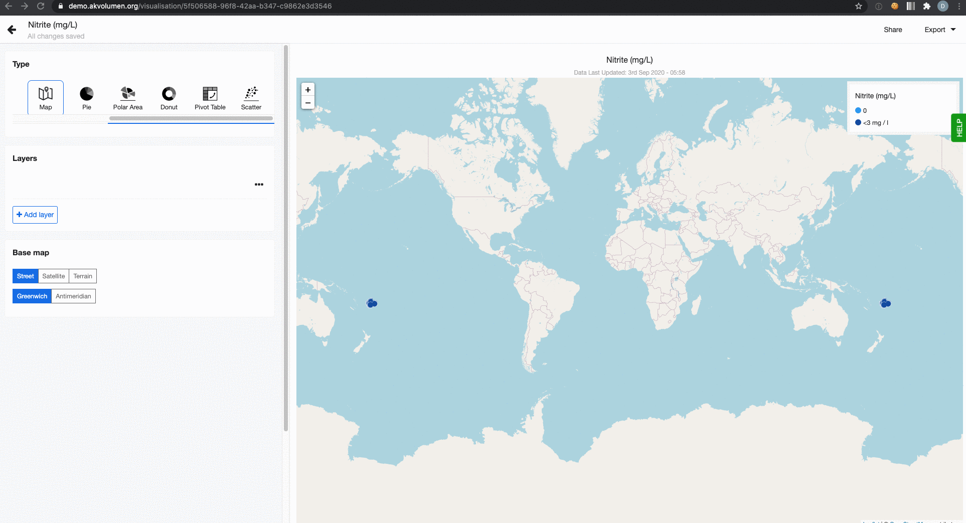 Base map settings